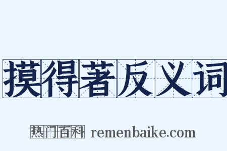 摸得著反义词是什么意思的图片